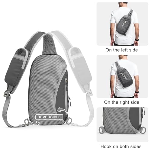 Image of G4Free Sling Bag RFID Blocking Lightweight Crossbody Backpack Chest Shoulder Bag for Travel Sports Running