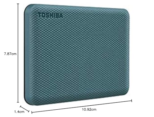 Image of Toshiba Canvio Advance 2TB Portable External Hard Drive USB 3.0, Green - HDTCA20XG3AA