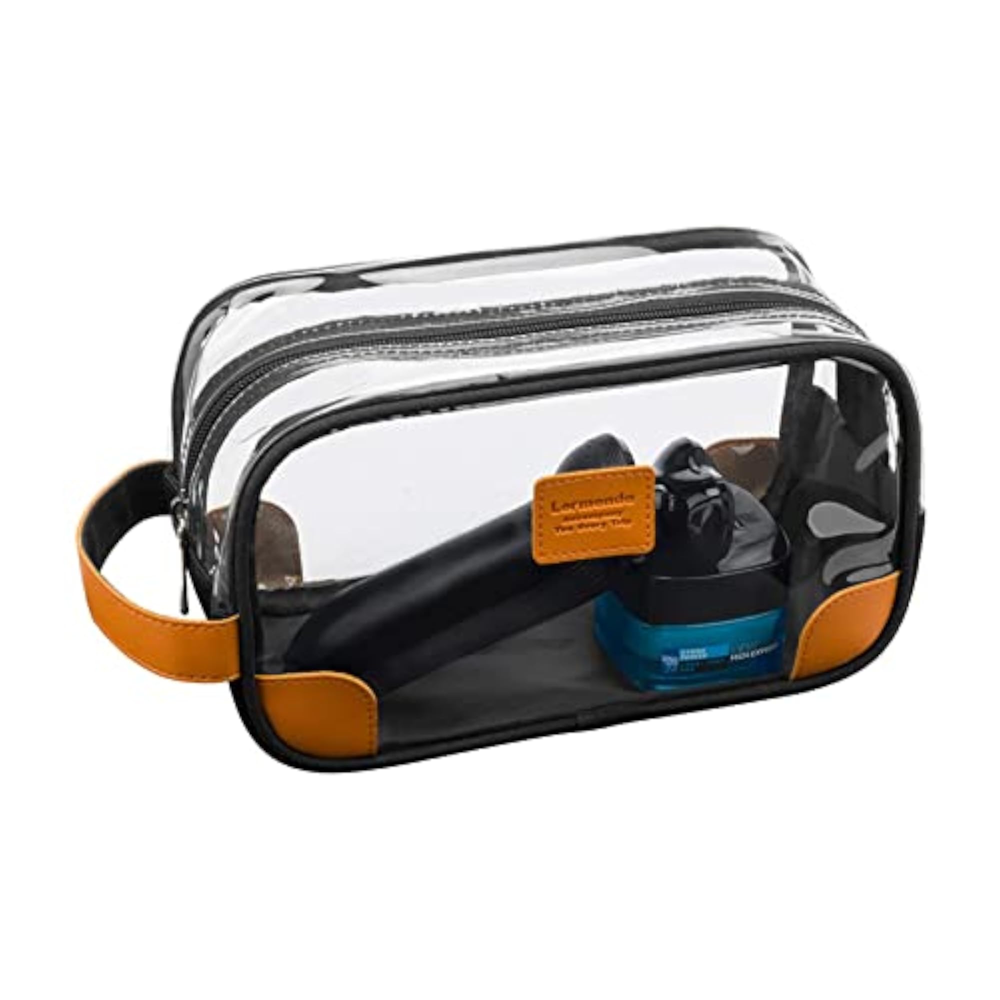 Toiletry Bag, Clear Shaving Dopp Kit for Men