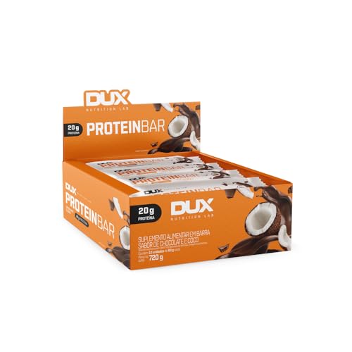 PROTEIN BAR - 12 UNIDADES Sabor Chocolate e Coco