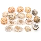 Dimensioni: circa 20-50 mm Geode di agata naturale, grappolo di quarzo grezzo, pietre grezze, collezione grotta, esemplare, decorazione per la casa, 1 pezzo, 1 pezzo