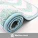 Carvapet 2 Pieces Microfiber Chevron Non-Slip Soft Kitchen Mat Bath Rug Doormat Runner Carpet Set, 17