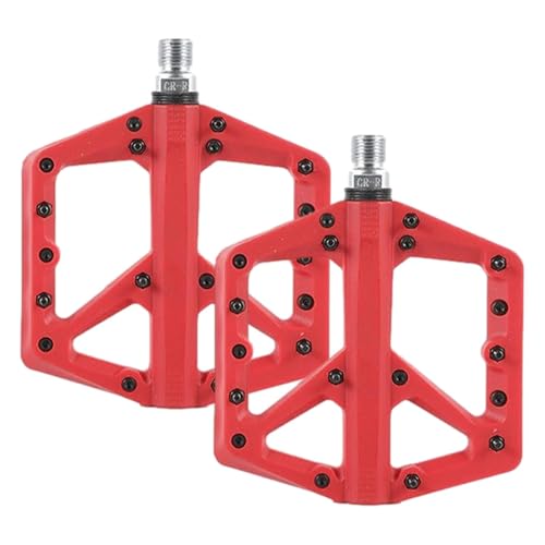 Uhngw Pedales de bicicleta de montaña planos, antideslizantes y ampliados, pedales de reposapiés impermeables para ciclismo, accesorios para viajes, ocio, bicicletas de montaña