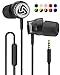 Produktbild LUDOS Turbo Kopfhörer In Ear Ohrhörer mit Mikrofon, Stylishe, Ergonomische Kopfhörer, Neuer Memory Foam, Robustes Kabel, Bass, für Samsung, iPhone, iPad, Huawei