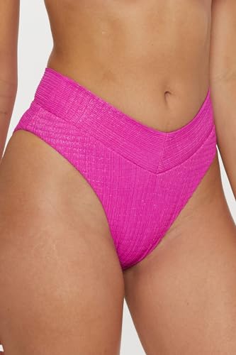 BECCA Women's Standard Luminous High Waisted Bikini Bottom, Cheeky Coverage, Swimwear Separates2