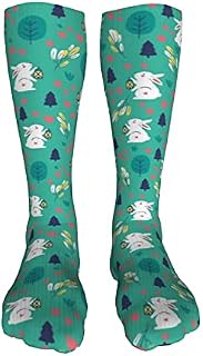 702 Unisex Socks Cute Rabbit Work Socks Casual Sports Socks Soft Men’S Socks For Outdoor Walking 50Cm