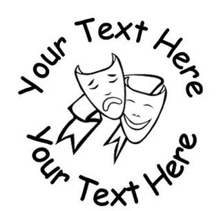 Drama 19mm Personalised Self Inking Teacher Reward Stamp