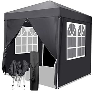 Bonnlo Pop Up Gazebo 2x2m grau
