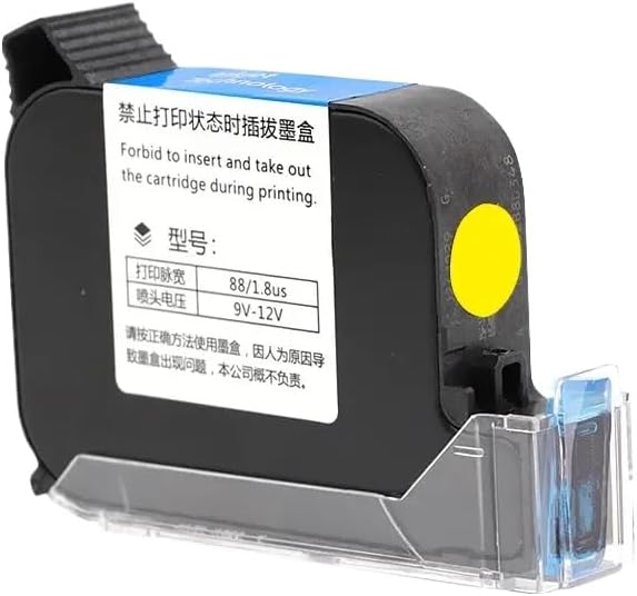 Vista 5 de Ink Cartridge 2588 JS12 42ML 12. 7mm Black Red Blue Green Quick Drying Print Height Universal Compatible with Handheld Inkjet Printer(Black)