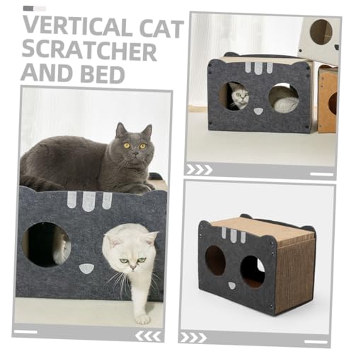 CIYODO Arranhador De Gato Areia Para Gatos Esconderijo De Gato Arranhador De Gato Ondulado Gato Arra