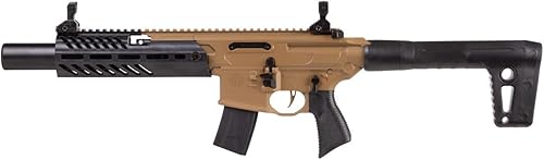 Miniatura 3 de SIG SAUER MCX Rattler Canebrake .177 Caliber Semi-Auto Pellet Air Rifle  Airgun with Flip-Up Sights and 30-Round Magazine for Shooting Training &
