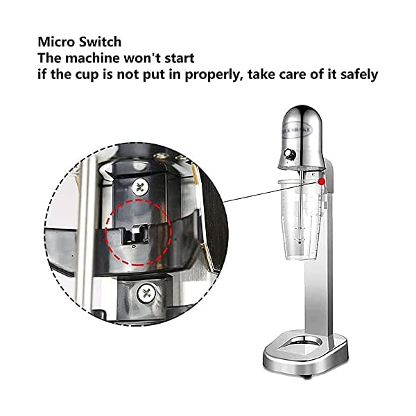 Vaporizador de Leche Batidora de Leche Calentador de Leche MÃ¡quina automÃ¡tica multifunciÃ³n para hacer batidos, licuadora de bebidas de espuma de leche, interruptor de botÃ³n de 2 velocidades con ta - Imagen 7