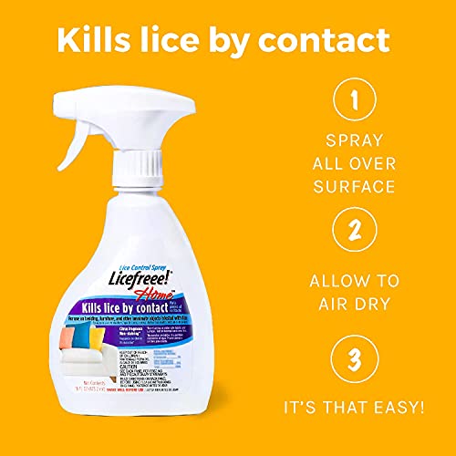 Tec Labs Licefreee Home Spray Head Lice Treatment for Furniture, Non