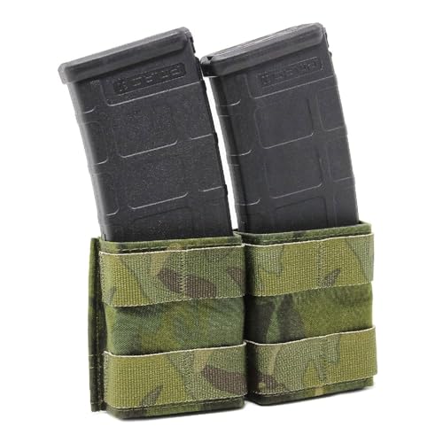 Esstac 5.56 Double KYWI Shorty Pouch (No Attachment Method, Multicam Black)