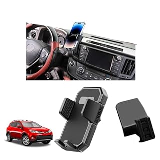 PZK Car Phone Mount for Toyota RAV4 2013-2015 2016 2017 2018 Accessories Custom Air Vent Phone Holder Auto Lock Phone Holder Hands Free 360° Rotation Cell Phone Automobile Cradles