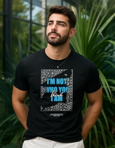 Image of Veirdo Men's Trendy Graphic Regular Fit T-Shirt Combo Pack of 2 | Casual Pure Cotton Round Neck Tees | Stylish Fashion Tops for Everyday Wear | Sizes: S to XXL