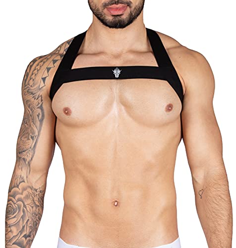 Harnais Ricok Couture noir dragon M réglable pour chien de taille moyenne