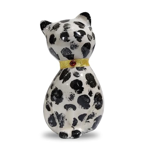 Beautiful Cat Memorial Keepsake - Black & Purple Finish Urn, 42 Cubic Inch Capacity