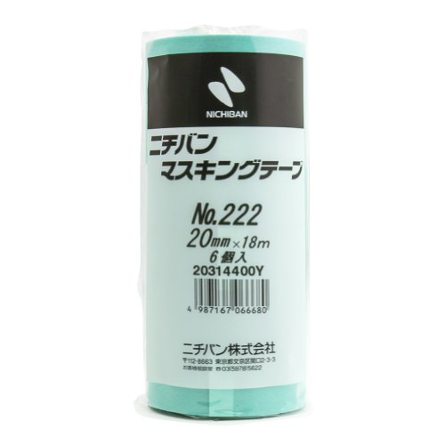ニチバン マスキングテープ 車両用 6巻入 20mm×18m 222H-20