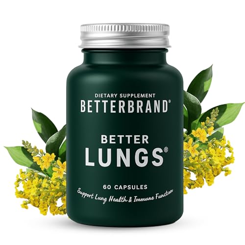 Betterbrand BetterLungs Lung Support Supplement with NAC, Mullein...