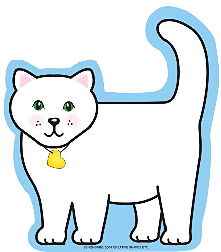 SHAPES ETC. 50 Sheets Cat Large Notepad 5x7in, Cute Animal Notes, Bulletin Board Decor, Teacher Supplies, Animal Stationery, Pet Theme, Memos, Reminders, Messages, to-Do Lists, Made in USA