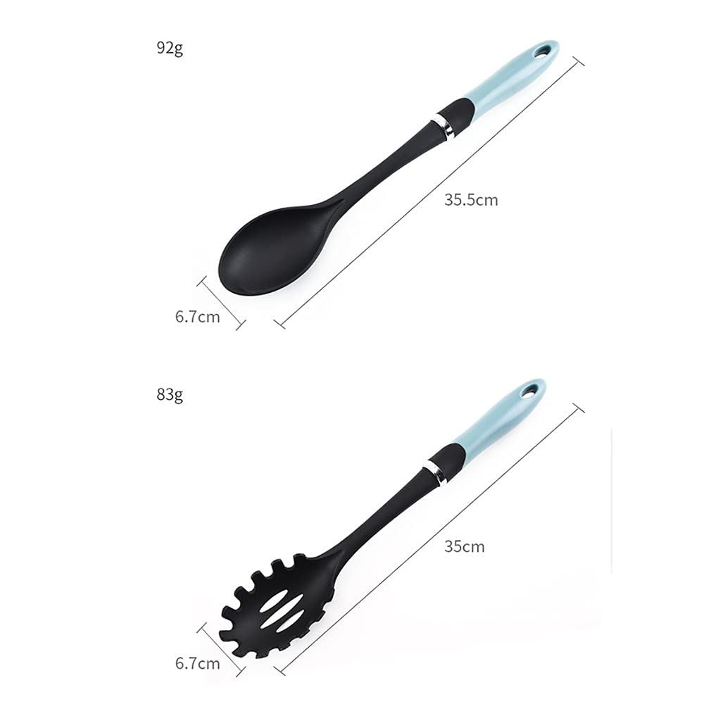 SKUZA Küchenutensilien-Set, 8-teiliges Nylon-Kochwerkzeug, Küchenutensilien-Set, Qualitätsgriffe, Kochwerkzeug, ungiftig, Küchenhelfer, antihaftbeschichtetes Kochgeschirr