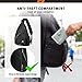 SKYSPER Sling Laptop Bag (Up to 13 Inch) - 18L Crossbody Sling Backpack Travel Shoulder Bag Hiking Daypack for Men Women(Black)