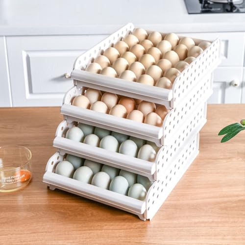 Caja de plástico PP premium para almacenar 30 huevos con diseño apilable 6
