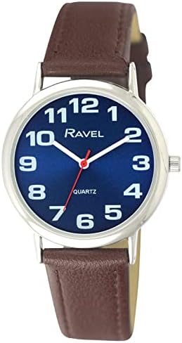 Ravel Unisex Easy Read Watch with Big Numbers