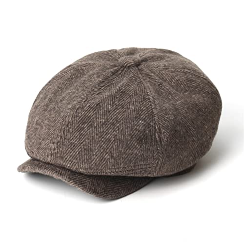 Bérets épais et chauds pour hommes contre le froid hivernal chapeau plat vintage