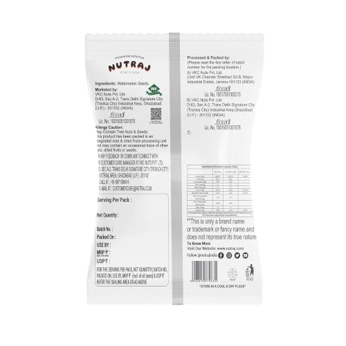 Image of Nutraj Classic Watermelon Seeds 200g (100g Pack of 2)