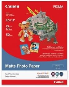 Canon 7981A004 Photo Paper Plus, Matte, 8-1/2 x 11 (Pack of 50 Sheets)
