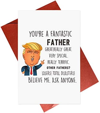 Funny Father's Day Card,Trump Father,Dad Birthday,Humorous Greeting Cards
