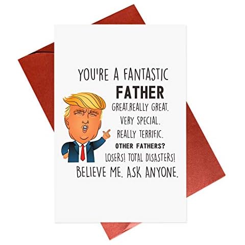 Gonzey Funny Father's Day Card,Trump Father,Dad Birthday,Humorous Greeting Cards Cover