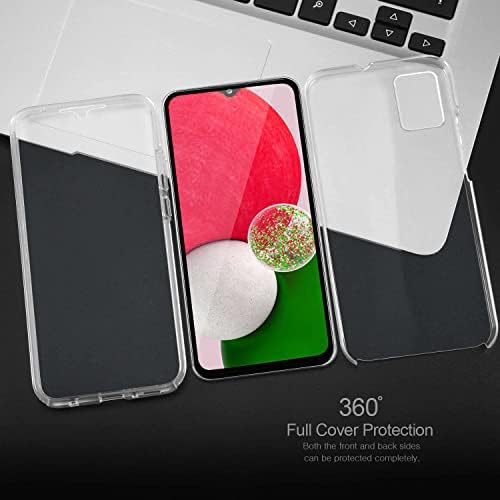 DN-Alive Galaxy A13 Case, Galaxy A13 4G Case, [360 Case] [Front And Back Case] [Transparent] [Clear] TPU Bumper 360° Full Body TPU Silicone Gel For Samsung A13 Phone Case, Samsung Galaxy A13 4G Case
