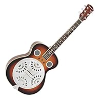Spider bridge with classic single cone resonator design A go to for any blues player thanks to a comfortable round neck Enjoy a balanced, acoustic tone with spruce and sapele construction Vintage look fan cover and classic sunburst finish