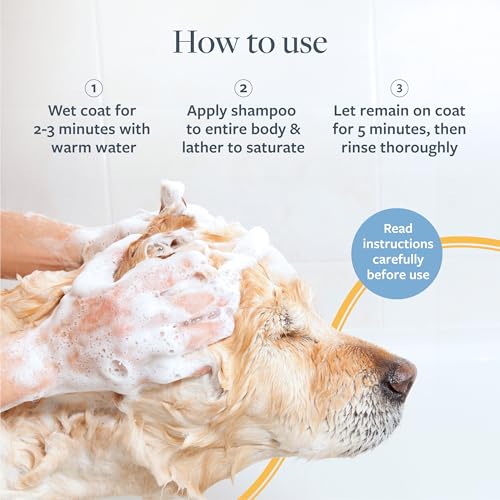 Image of Veterinary Formula Flea and Tick Shampoo for Dogs and Cats, 1 Gallon - Dog and Cat Flea Shampoo with Pyrethrum to Kill Fleas, Ticks On Contact - Cleanses and Exfoliates