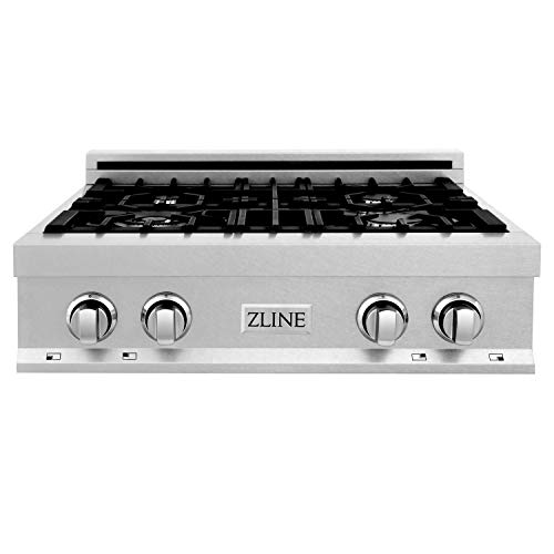 ZLINE 30 in. Legacy Gas Rangetop with 4 Burners and Porcelain Cooktop in Satin Stainless Steel (RTS-30)