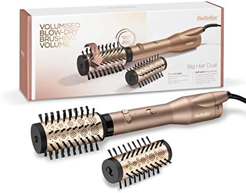Babyliss Babyliss Big Hair Dual Obrotowa Szczotka do Ciepłego Powietrza, Złoty