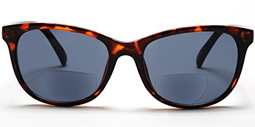 Samba Shades Bifocal Sun Readers Fashion Reading Sunglasses With Demi Brown Tortoise Shell, Grey Lens, 2.00 Magnification For Men And Women #TOP4