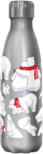 Coca-Cola Polar Toss - Botella de acero inoxidable de 17 onzas