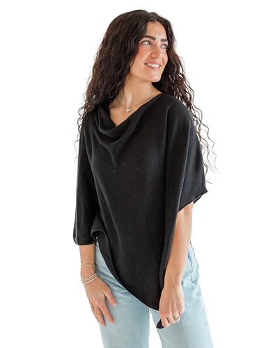 Image of Toci Nursing Cover Poncho – Soft Breathable Breastfeeding Cover, 360° Full Coverage, Lightweight Multi-Use Nursing Scarf