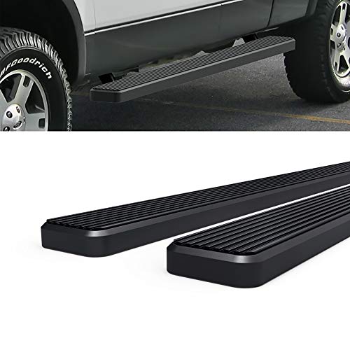 Estribos laterales para camioneta 5 pulgadas acero negro miniatura 6