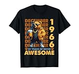 59th birthday bear legends december 1966 59 years old mens maglietta