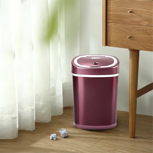 Caneca de basura rectangular acero inox 15L tacto miniatura 7