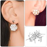 salbsever 400 PCS Earring Posts Stainless Steel, Flat Pad Earring Studs, Blank Earring Pin Studs with Butterfly Earring Backs for Jewelry Making Findings, DIY Studs Making, Sliver 4mm - Image 6