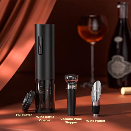 GHB Wine Opener Electric Wine Bottle Opener Rechargeable Cordless, Automatic Wine Corkscrew Opener for Home Kitchen Party Bar Gifts for Men by GHB - Image 4