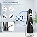 R REVA Cordless Dental Water Flosser for Teeth, Gums & Braces - Electric Oral Irrigator 310ML, 4 Modes, Rechargeable, 4 Jet Tips, Smart Memory, 360° Nozzle, IPX7 Waterproof & Low Noise (M209 - Black)