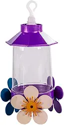 KIT 2 peças Bebedouro Beija Flor 250ml cores sortidas - Ideal para Jardins, Atrai Pássaros, Adiciona Alegria e Beleza ao Ambiente, Fácil de Pendurar e Limpar