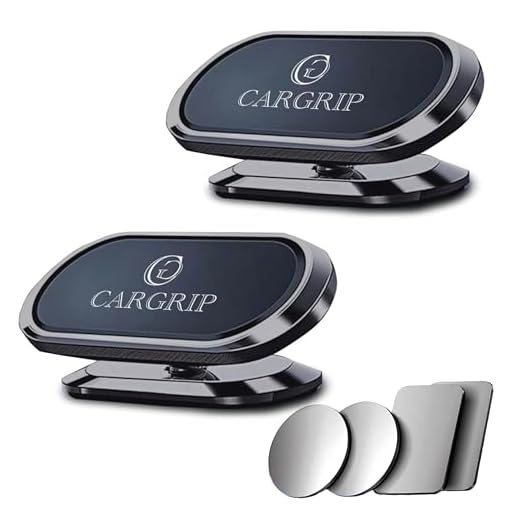 CARGRIP Porta Cellulare Auto Magnetico Adesivo - Supporto Telefono Auto Magnetico Universale - Compatibile con ogni Smartphone - Calamita Potente - 2pcs